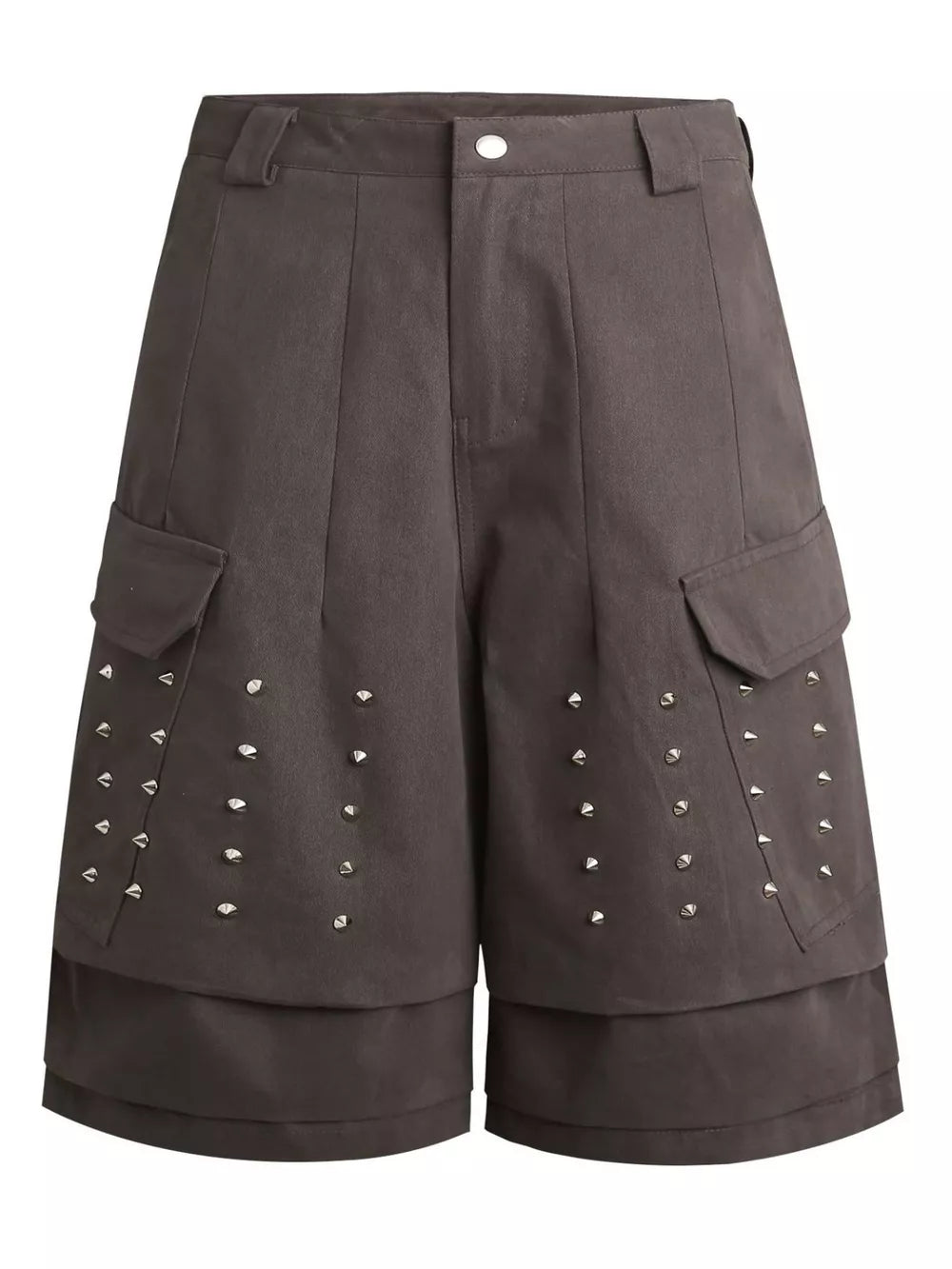 Chocolate Men's Studded Cargo Capris