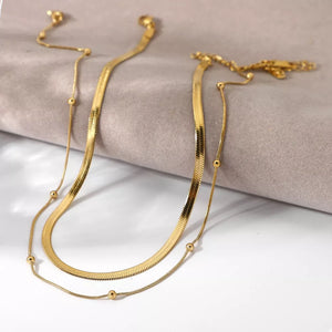 18K Gold-Plated,Stainless Steel Care instructions: Avoid wearing during exercise necklace in Gold with n/a silhouette