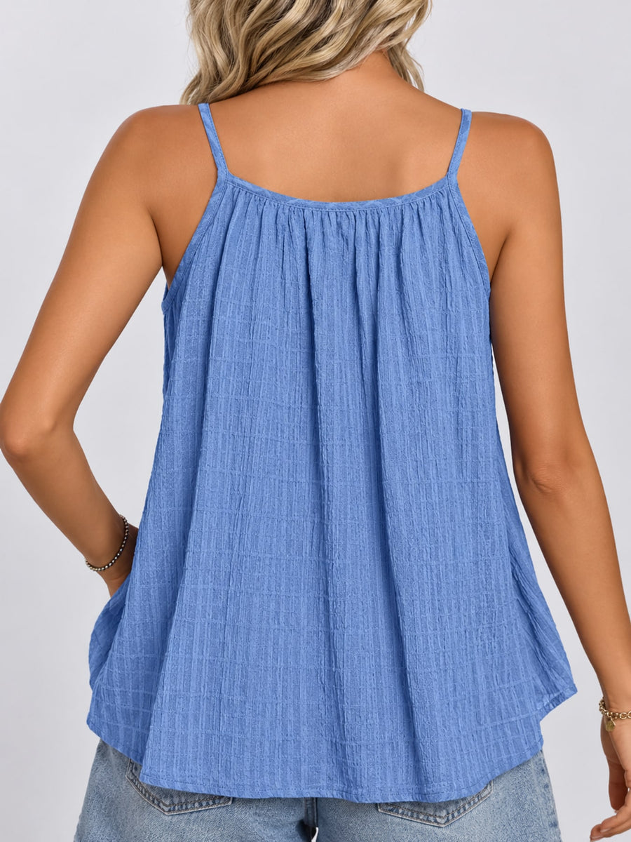 Sky Blue relaxed camisole with straight