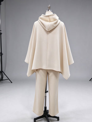 Beige lounge set with full-length and pullover