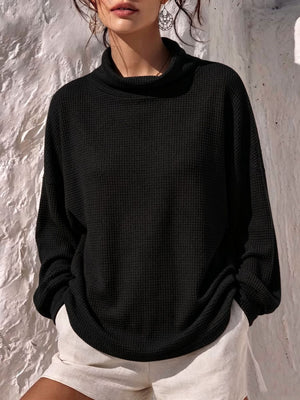 Terracotta t-shirt with stretch and long sleeve