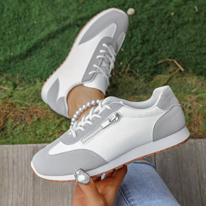sneakers in Khaki with round toe and not applicable