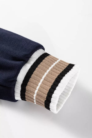 sweatshirt in white with stretch and hip-length