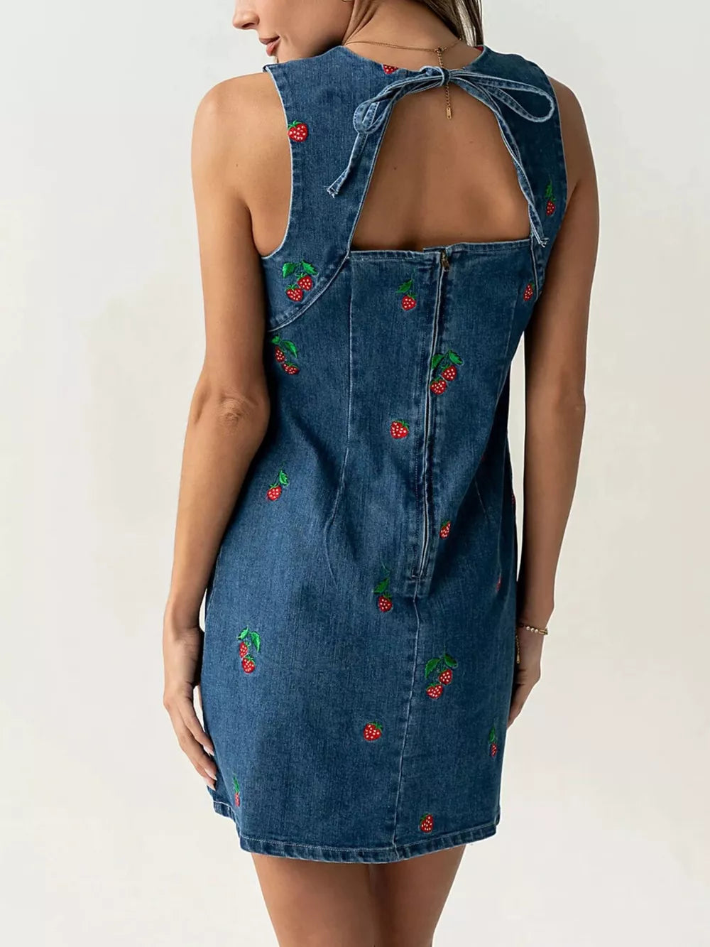 Blue mini dress with mini and pullover
