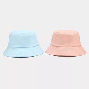 hat in sky blue featuring wide brim and relaxed fit