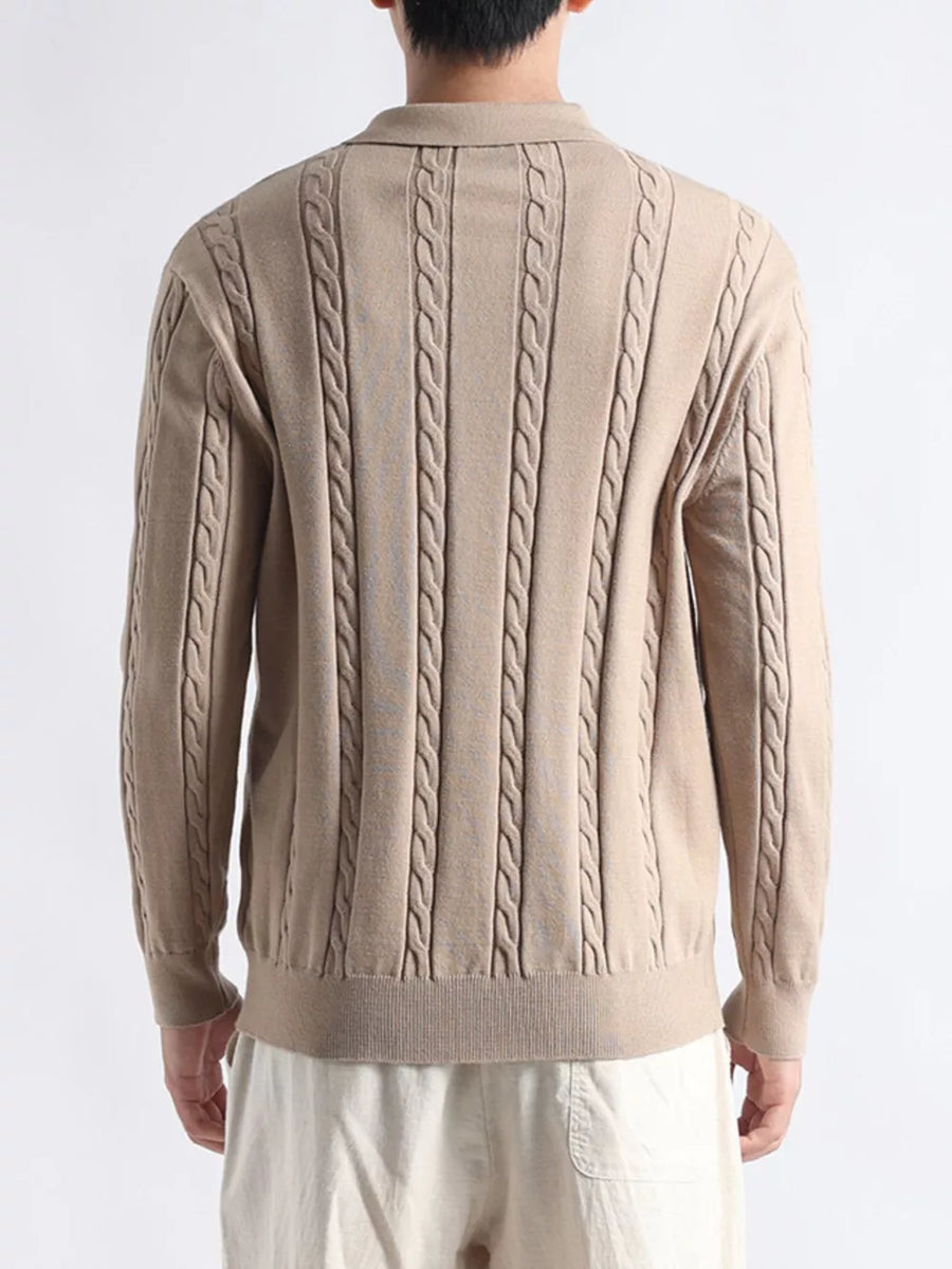 ivory pullover sweater with stretch and long sleeve