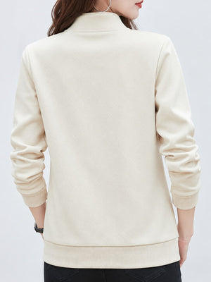 Black sweatshirt with pocketed and long sleeve