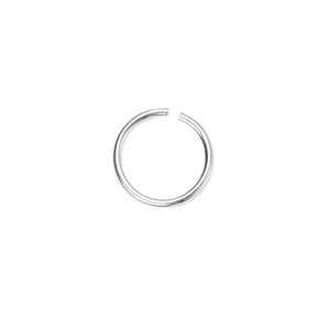 Silver with ring with open band 8