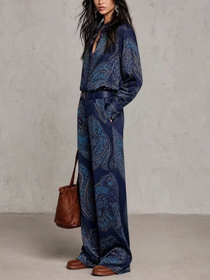 matching set in Black with long sleeves and full-length