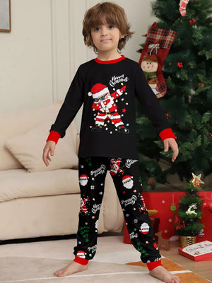 white relaxed pajama set with crew neck
