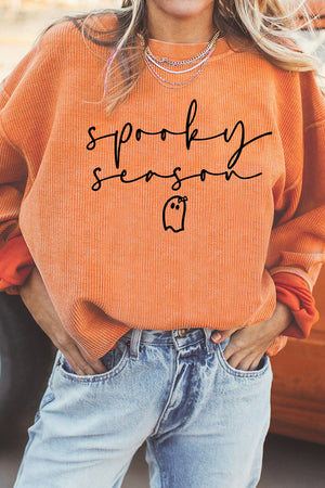100% polyester Care instructions: Machine wash cold sweatshirt in tangerine with relaxed silhouette