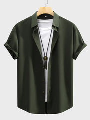 95%cotton, 5%spandex Care instructions: Machine wash cold button-up shirt in Black Forest with regular silhouette