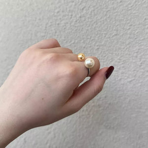 Synthetic Pearl,925 sterling silver Care instructions: Avoid wearing during exer ring in White with not applicable silhouette