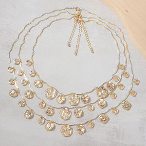 bohemian necklace in Gold with n/a