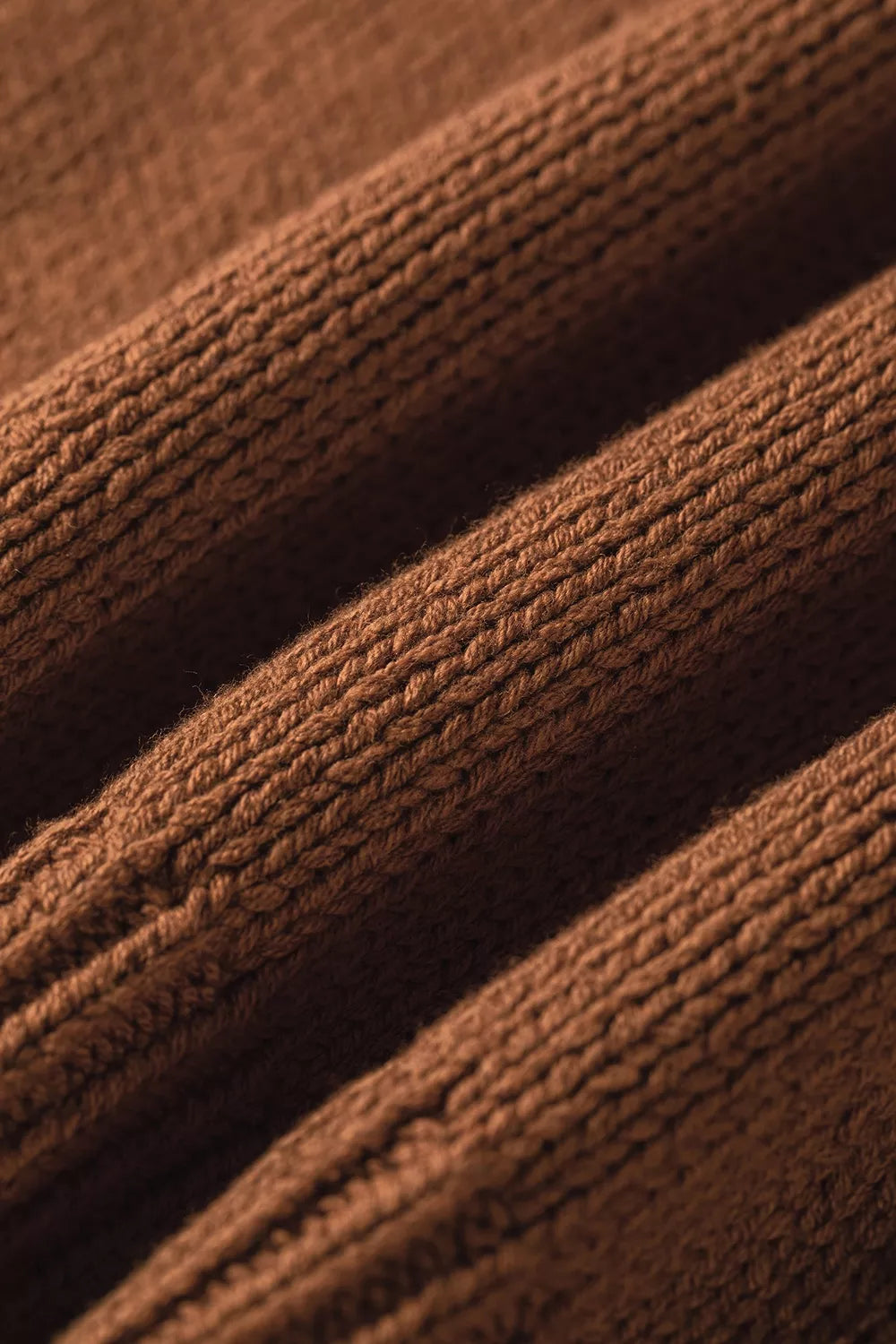 Western Horseshoe Pattern Short Sleeve Knit Sweater in Caramel with stretch