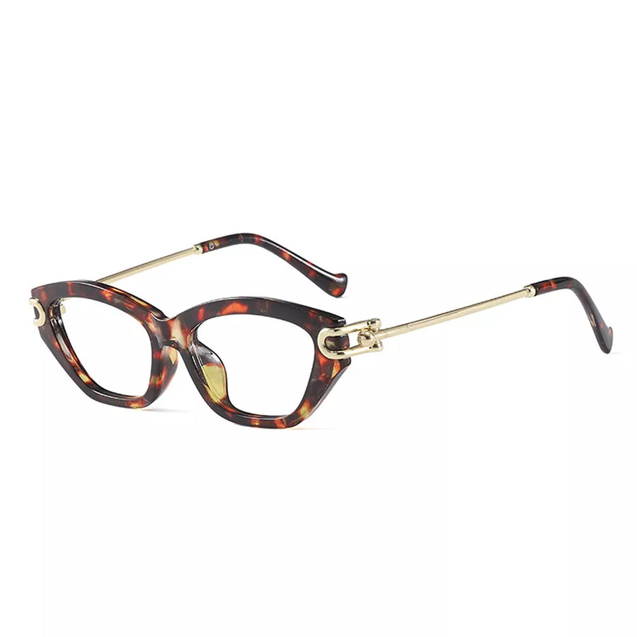 retro sunglasses in Caramel with none