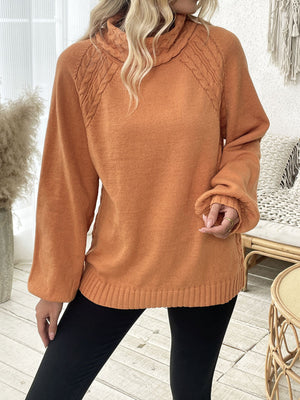 turtleneck sweater in Tangerine