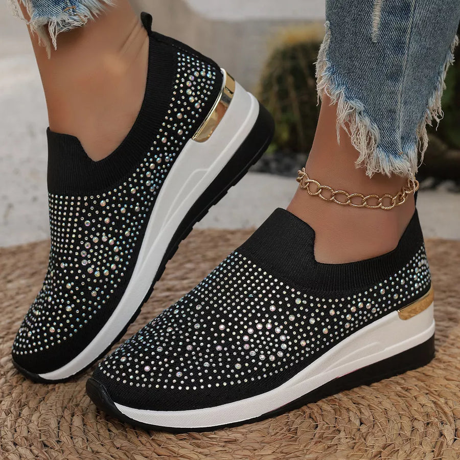 sneakers in Pink with rhinestone-embellished and rhinestone embellishment