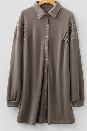 Casual Button-down Dress With Pockets option 8