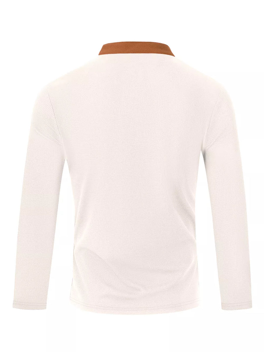 Grey with Men's Vintage Lace-up Long Sleeve Henley Plus Size