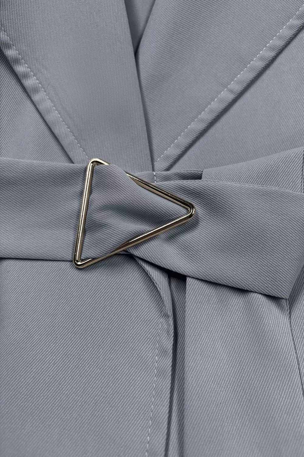 trench coat in camel with notch lapel and long sleeve