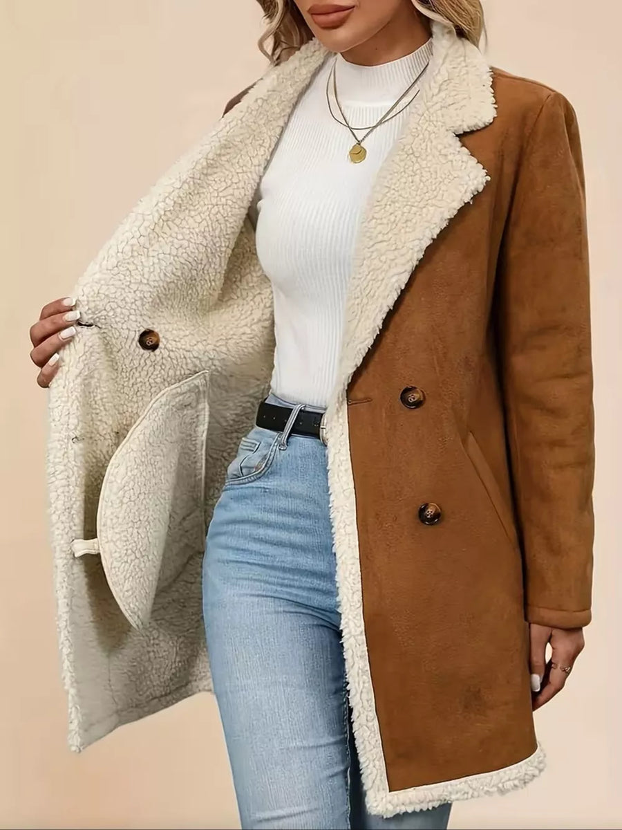 100% polyester Care instructions: Machine wash cold overcoat in Caramel with regular silhouette