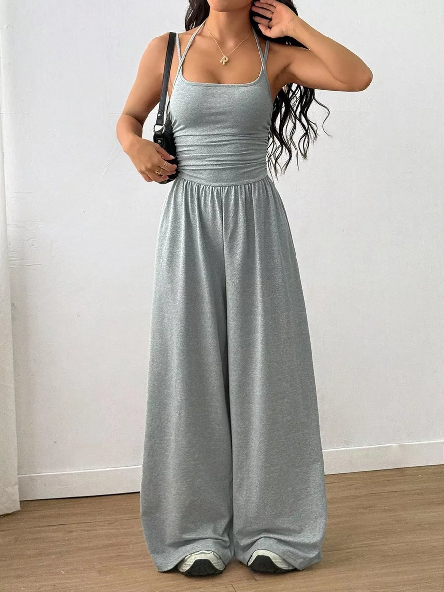 Maxi Ruched Top in Brown with ruched
