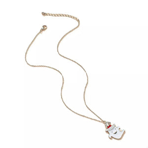 vintage-inspired necklace in silver with null