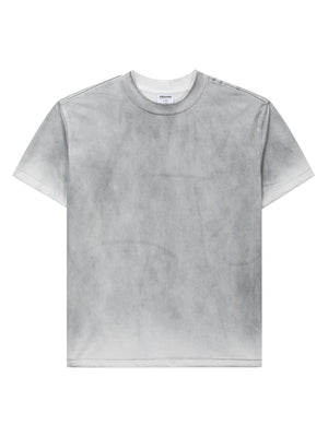 White Gray t-shirt with hip-length and pullover