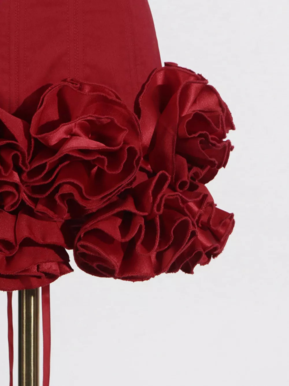 Ruffled Hem Tube Mini Dress option 10