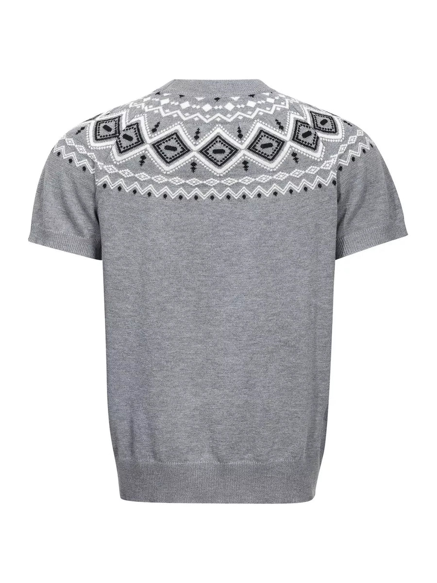 classic crewneck sweater in black with crew neck