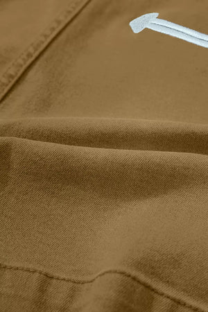 Contrast Arrow Detail Western Denim Shorts option 10