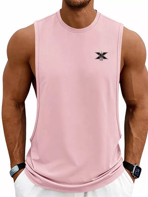 Royal Blue Men's Full Size Round Neck Tank Plus Size