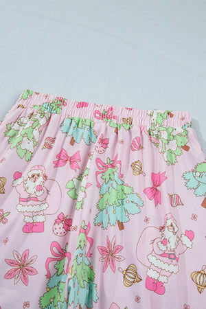 pajama set in Blush Pink with pocketed and hip-length, full-length