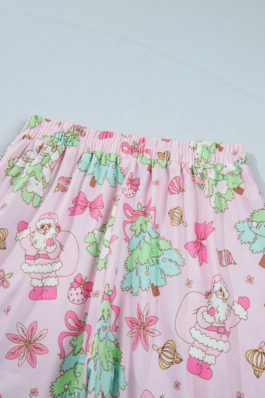 pajama set in Blush Pink with pocketed and hip-length, full-length