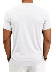 Men's Classic Fit Crew Neck T-shirt Plus Size in Black, view 20