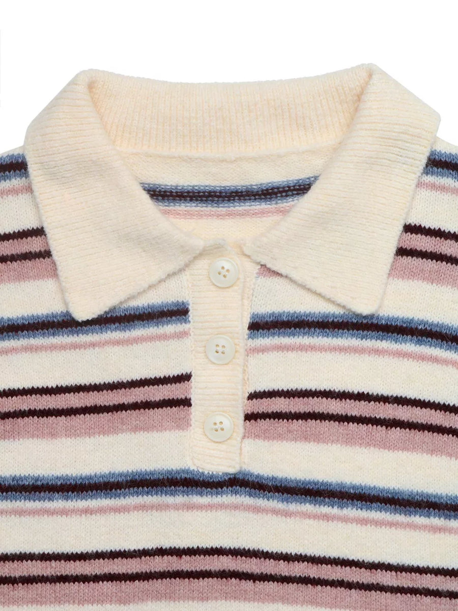 Ribbed Knit Long-sleeve Sweater option 7