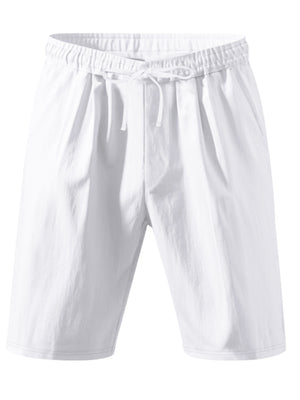 athletic shorts in Navy Blue with drawstring waist and bermuda