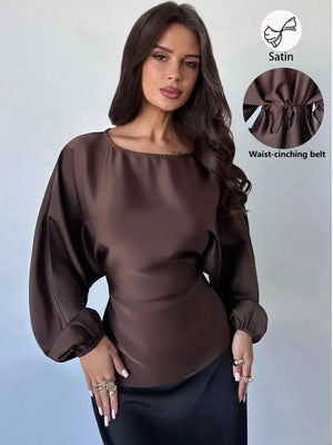 Brown blouse