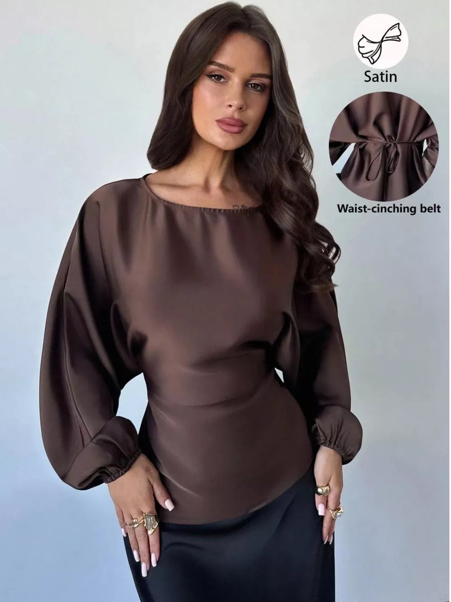 Brown blouse