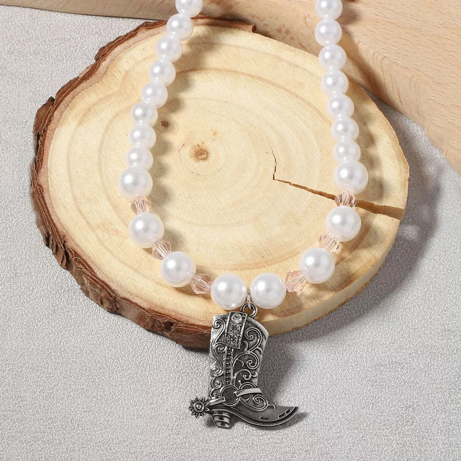 ivory necklace with collar and lobster clasp