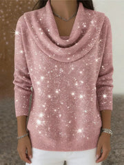 Black pullover sweater with hip-length and pullover