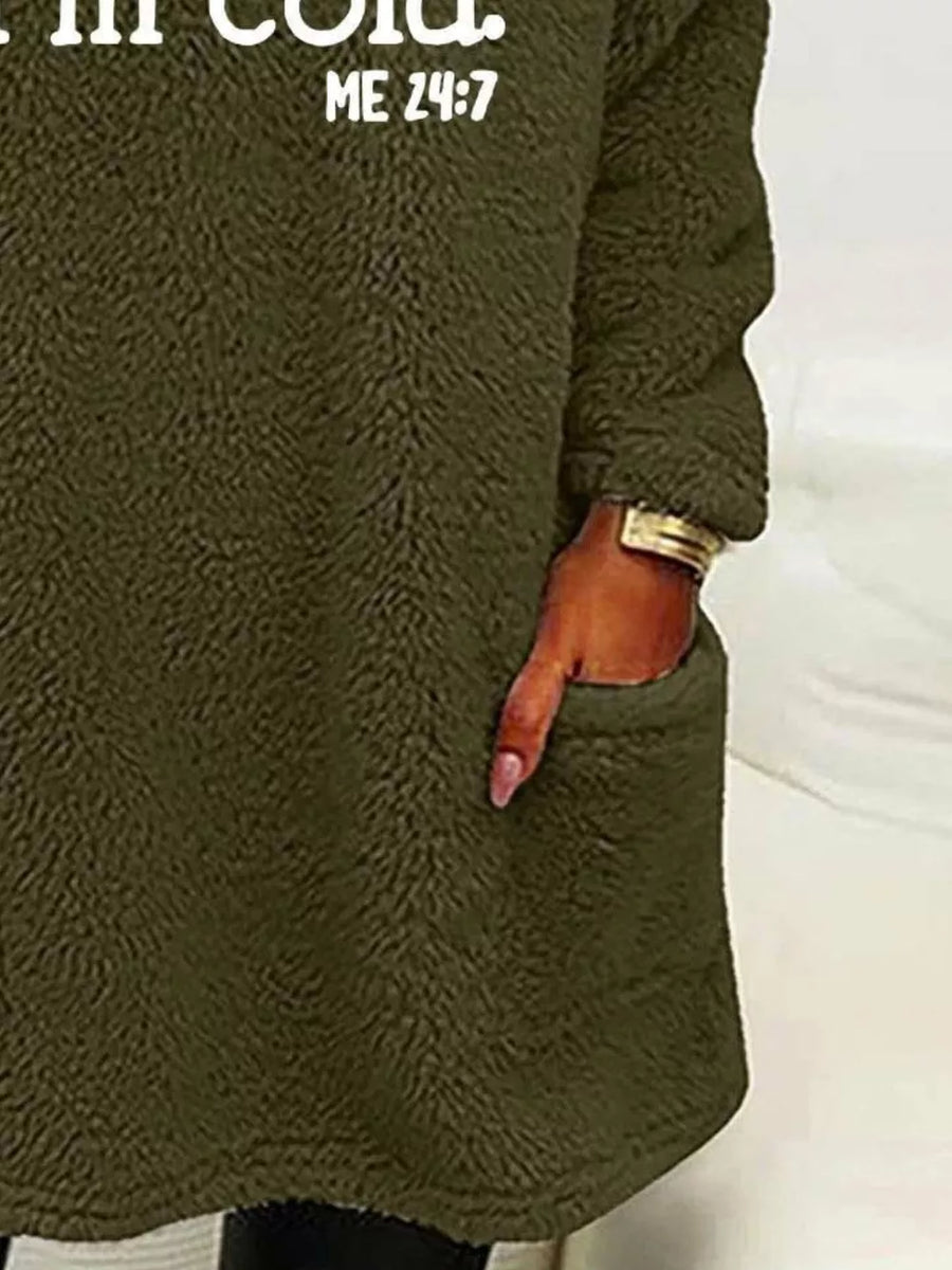 dusty pink relaxed sweatshirt with round neck