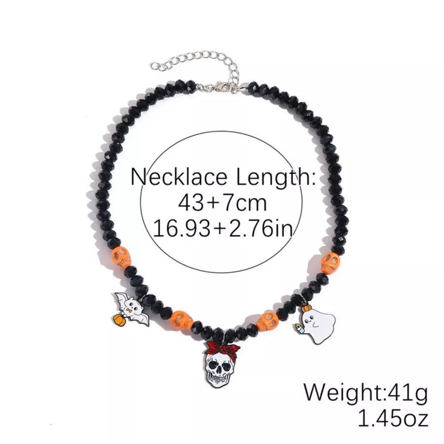 Alloy, Resin, Silver-plated Care instructions: Avoid wearing during exercise, as necklace in orange with straight silhouette