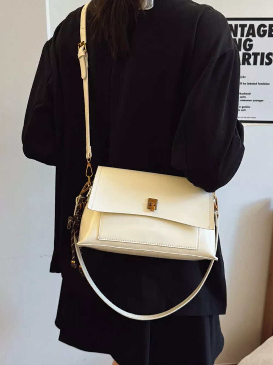 Leather Flap Shoulder Bag option 5