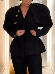100% polyester Care instructions: Machine wash cold blazer in White with fitted silhouette