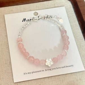 925 sterling silver,Crystal Care instructions: Avoid wearing during exercise, as bracelet in blush pink with straight