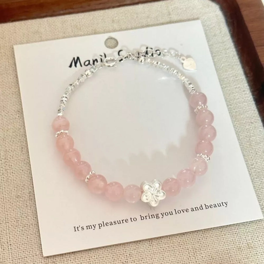 925 sterling silver,Crystal Care instructions: Avoid wearing during exercise, as bracelet in blush pink with straight