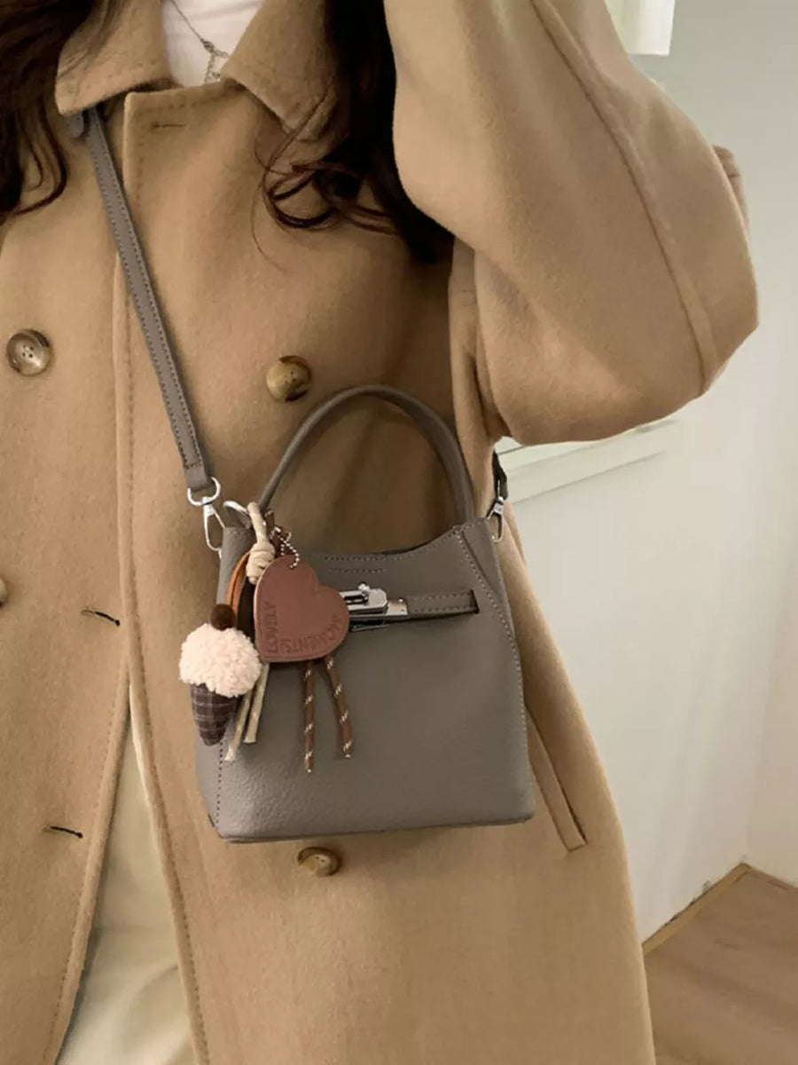 Lock Detail Crossbody Bag option 4