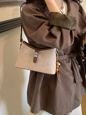 Black with handbag with buckle detail 12